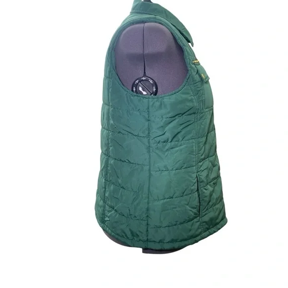 Kim Rogers Women's plus size 1X  Green Quilted lightweight puffer Vest - Picture 3 of 7